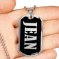 Jean v01s - Luxury Dog Tag Necklace