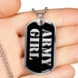Army Girl v2 - Luxury Dog Tag Necklace