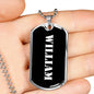 William v2 - Luxury Dog Tag Necklace