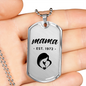 Mama, Est. 1972 - Luxury Dog Tag Necklace