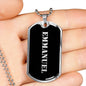 Emmanuel v3 - Luxury Dog Tag Necklace