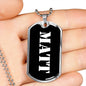 Matt v2 - Luxury Dog Tag Necklace