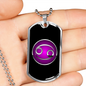 Zodiac Sign Cancer v2 - Luxury Dog Tag Necklace