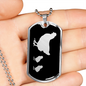 Mama Chicken With 2 Chicks v2 - Luxury Dog Tag Necklace