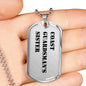 Coast Guardsman's Sister - Luxury Dog Tag Necklace