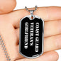 Coast Guard Veteran's Girlfriend v3 - Luxury Dog Tag Necklace