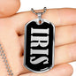 Iris v01s - Luxury Dog Tag Necklace
