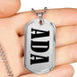 Ada v01 - Luxury Dog Tag Necklace