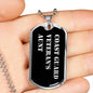 Coast Guard Veteran's Aunt v2 - Luxury Dog Tag Necklace