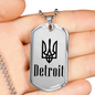 Detroit - Luxury Dog Tag Necklace