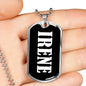 Irene v02 - Luxury Dog Tag Necklace