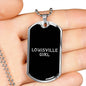 Louisville Girl v2 - Luxury Dog Tag Necklace