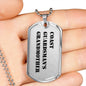 Coast Guardsman's Grandmother - Luxury Dog Tag Necklace