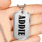 Addie v01 - Luxury Dog Tag Necklace