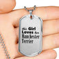 Manchester Terrier - Luxury Dog Tag Necklace