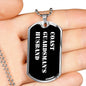 Coast Guardsman's Husband v3 - Luxury Dog Tag Necklace