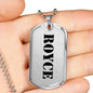 Royce - Luxury Dog Tag Necklace