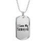 Love My Samoyed - Luxury Dog Tag Necklace