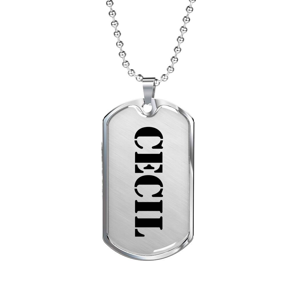 Cecil - Luxury Dog Tag Necklace