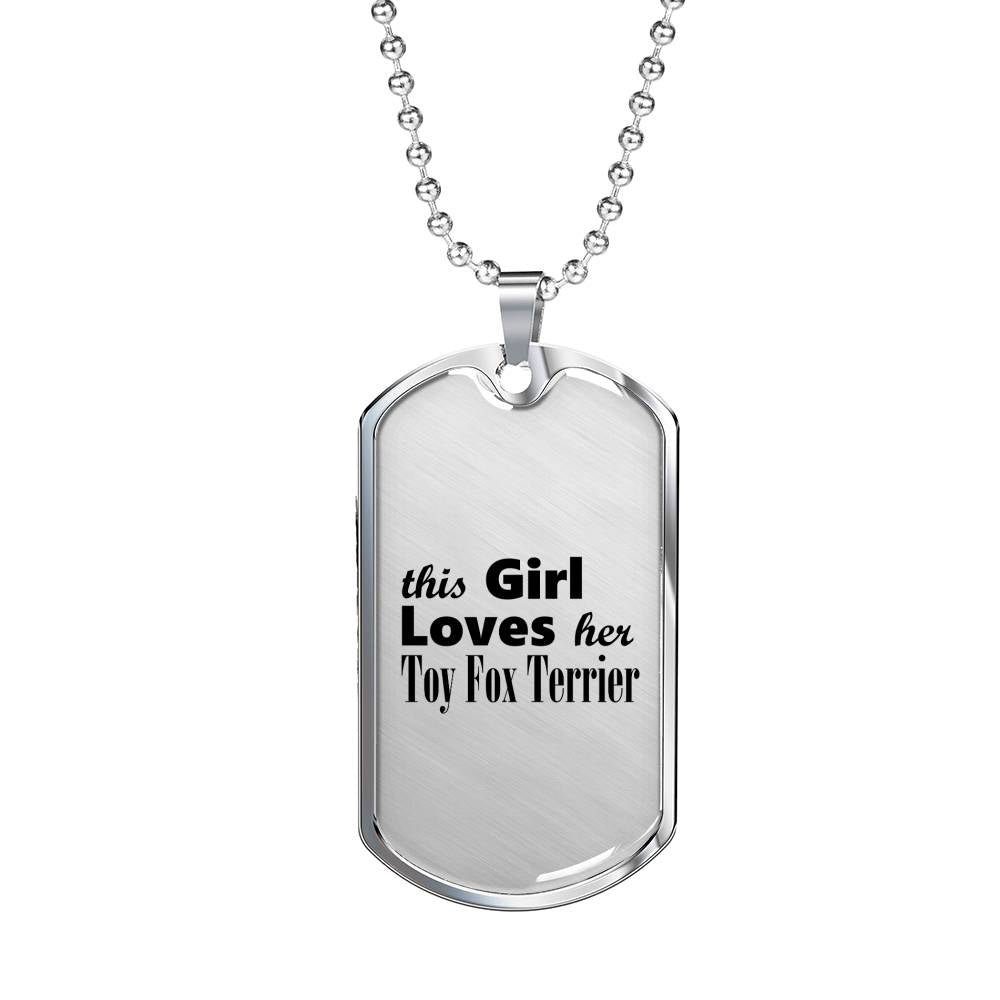 Toy Fox Terrier - Luxury Dog Tag Necklace
