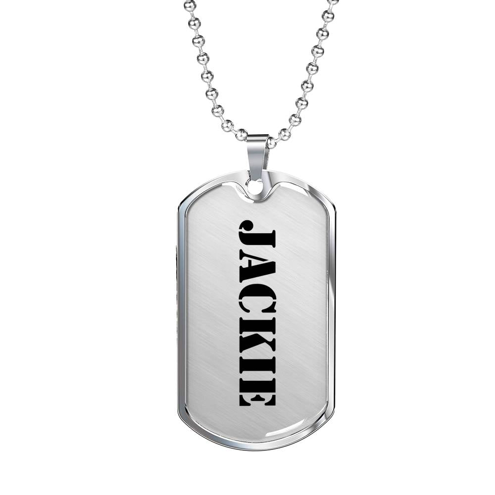Jackie - Luxury Dog Tag Necklace