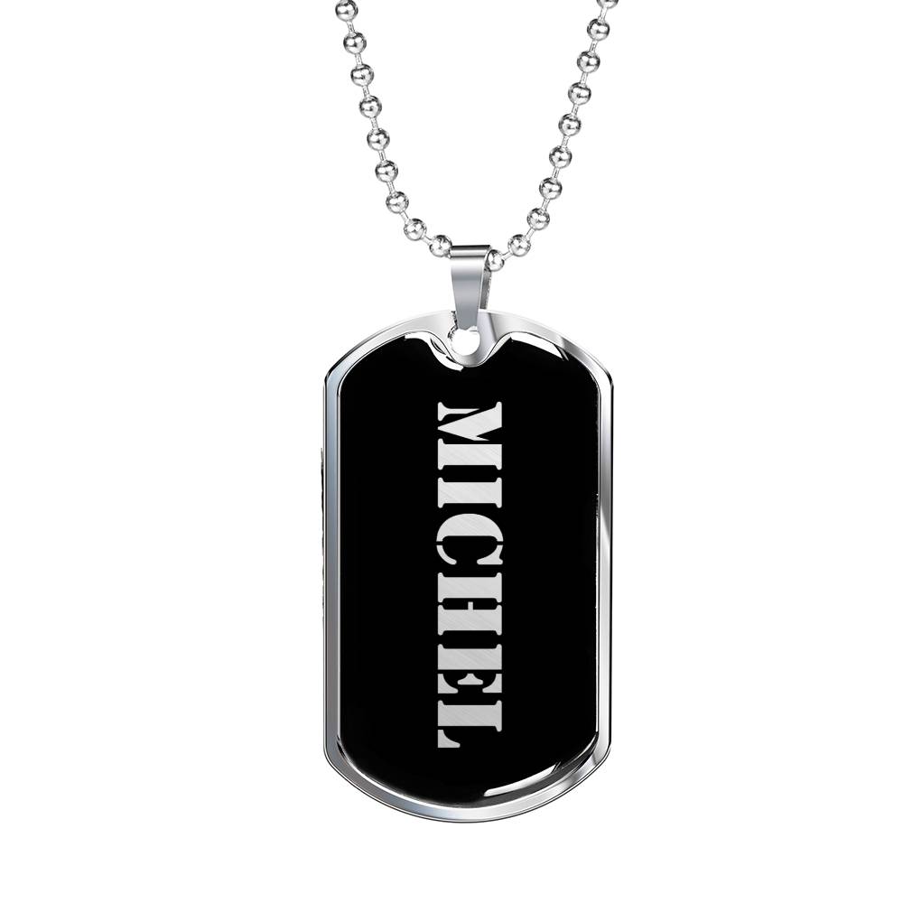 Michel v3 - Luxury Dog Tag Necklace
