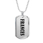 Frances v01 - Luxury Dog Tag Necklace