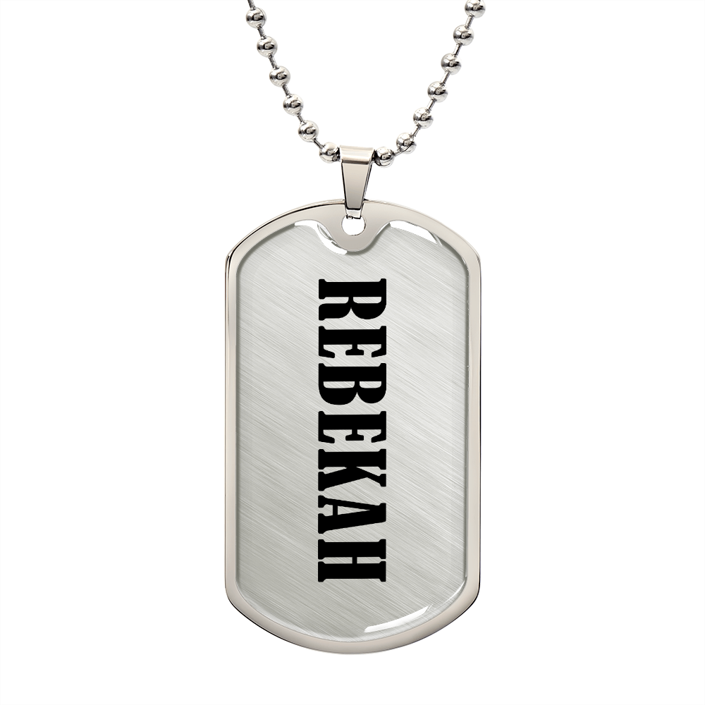Rebekah v01 - Luxury Dog Tag Necklace