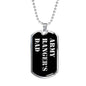 Army Ranger's Dad v2 - Luxury Dog Tag Necklace