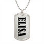 Elisa v01 - Luxury Dog Tag Necklace