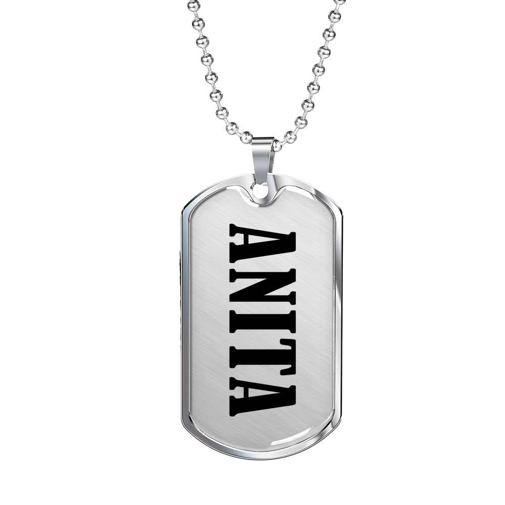 Anita v01 - Luxury Dog Tag Necklace