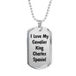 Love My Cavalier King Charles Spaniel v4 - Luxury Dog Tag Necklace