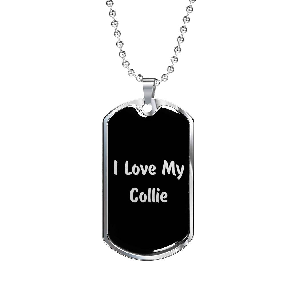 Love My Collie v5 - Luxury Dog Tag Necklace