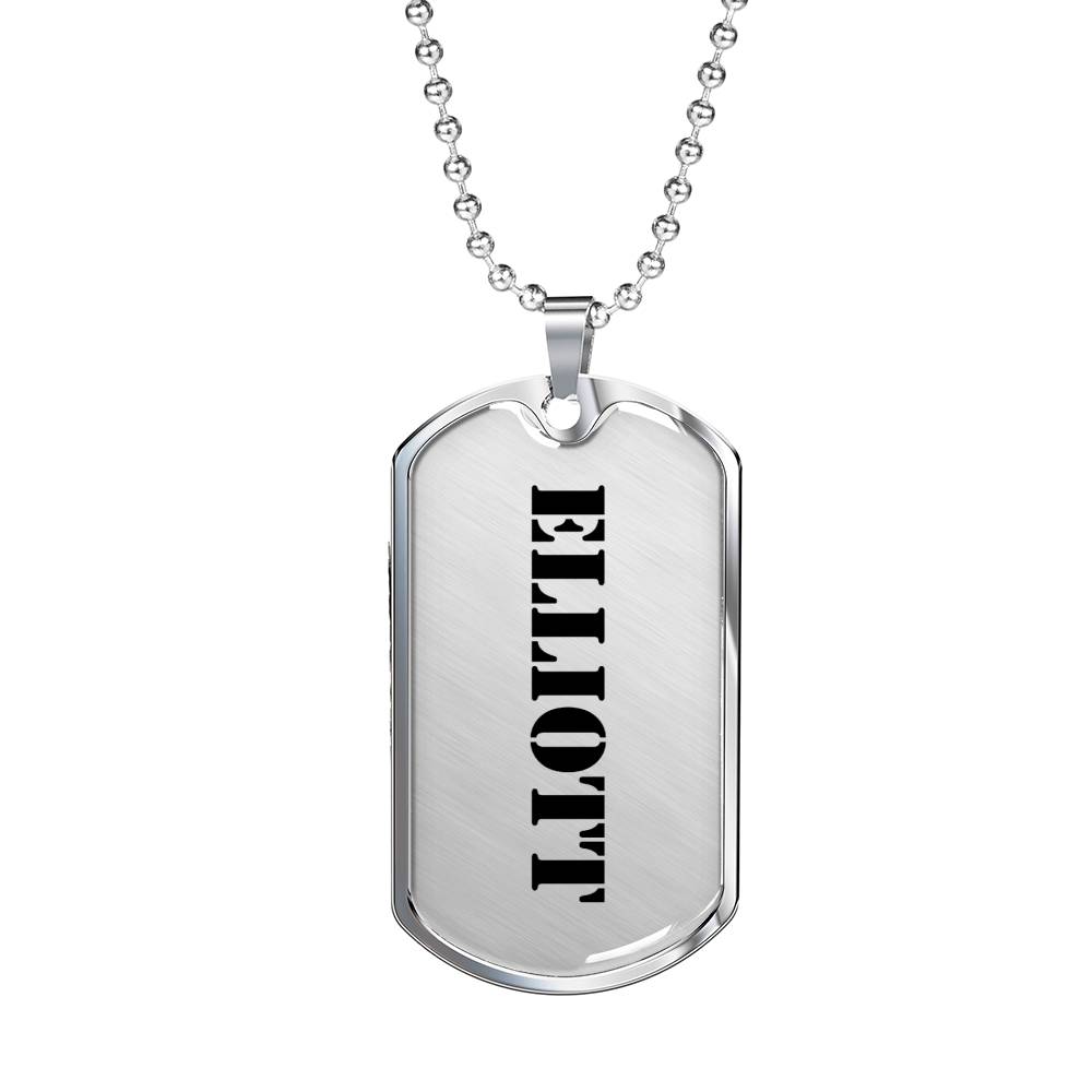 Elliott - Luxury Dog Tag Necklace
