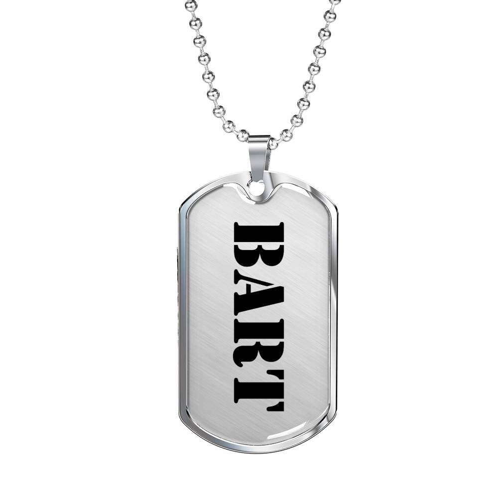 Bart - Luxury Dog Tag Necklace