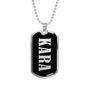 Kara v01s - Luxury Dog Tag Necklace