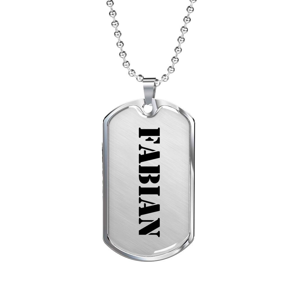 Fabian - Luxury Dog Tag Necklace