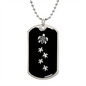 Mama Turtle With 4 Hatchlings v2 - Luxury Dog Tag Necklace