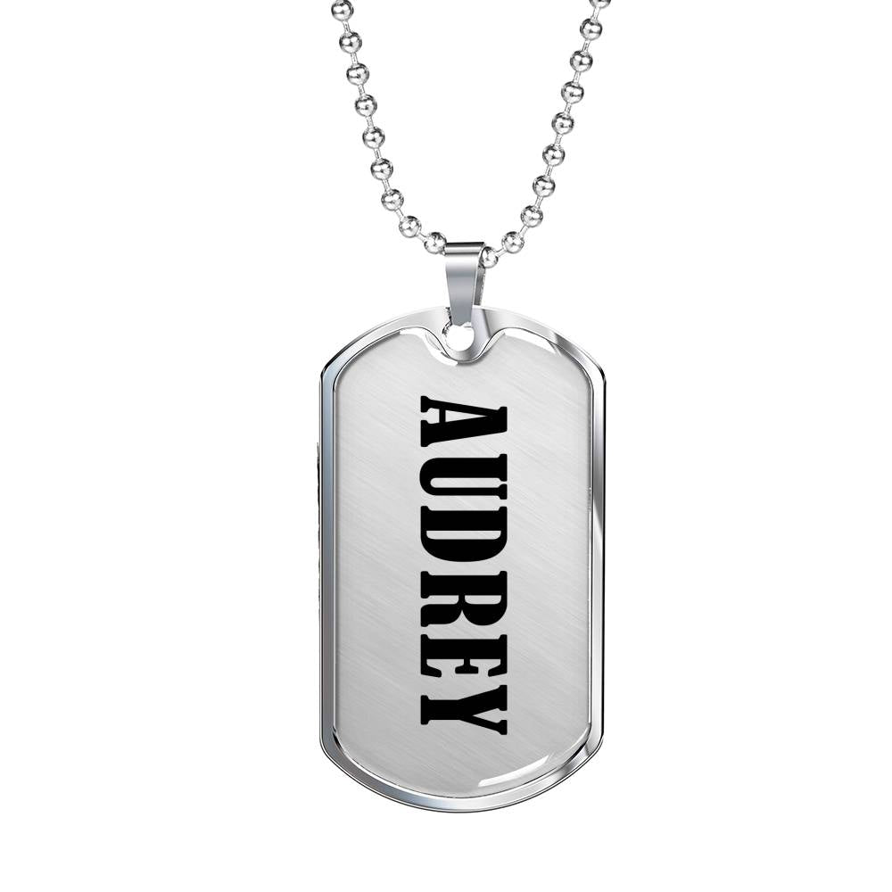 Audrey v01 - Luxury Dog Tag Necklace