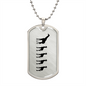 Mama Giraffe With 4 Calves - Luxury Dog Tag Necklace