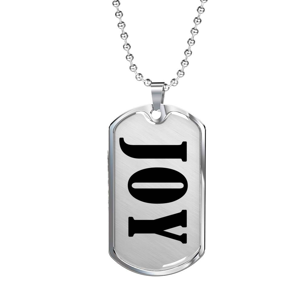 Joy v01 - Luxury Dog Tag Necklace