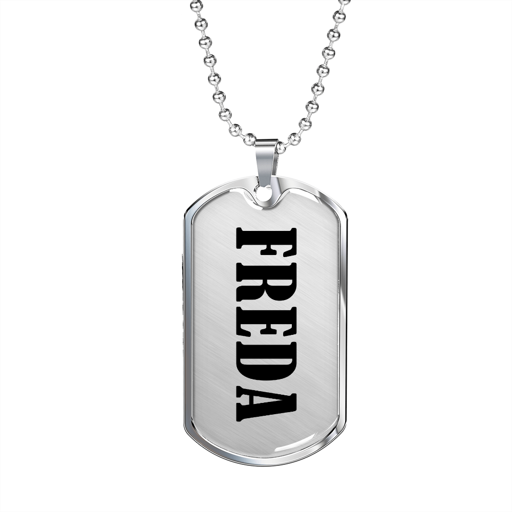 Freda v01 - Luxury Dog Tag Necklace