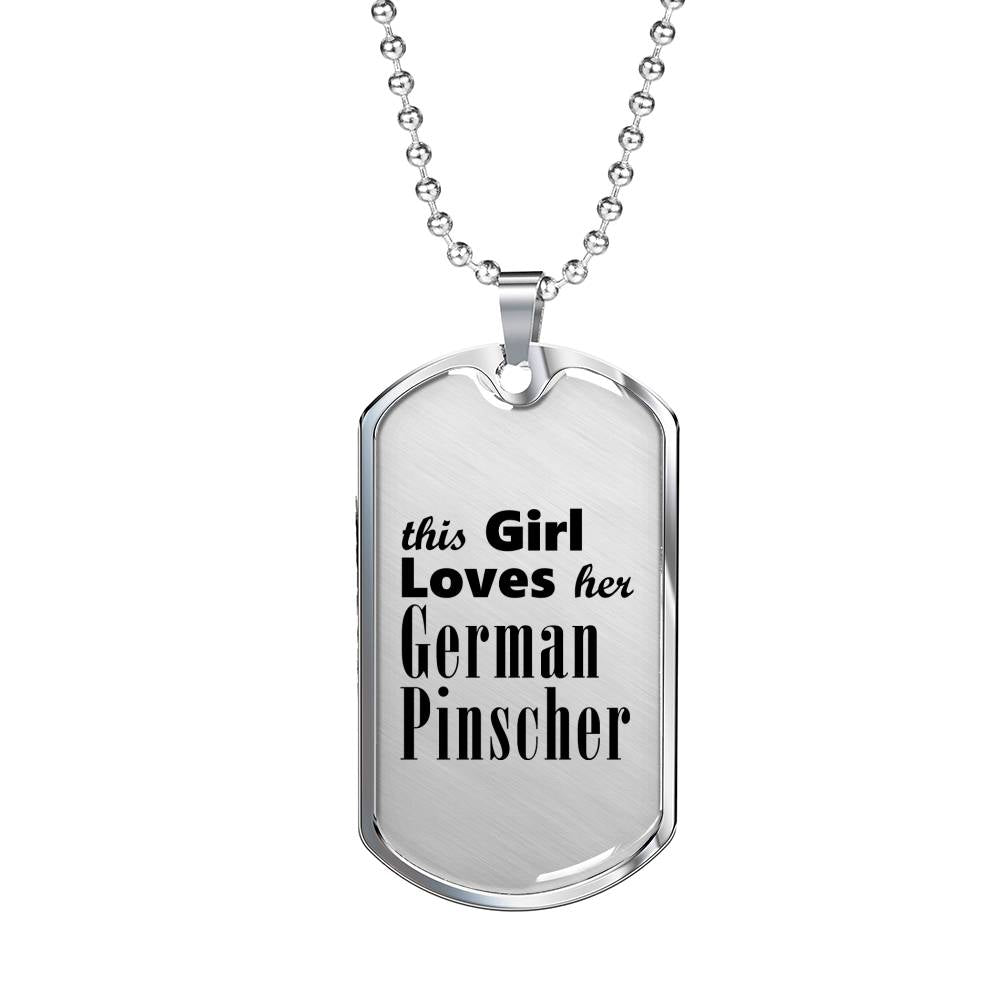 German Pinscher - Luxury Dog Tag Necklace