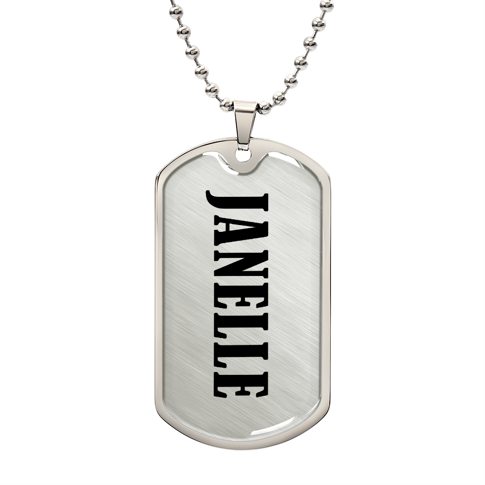 Janelle v01 - Luxury Dog Tag Necklace