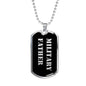 Military Father v2 - Luxury Dog Tag Necklace