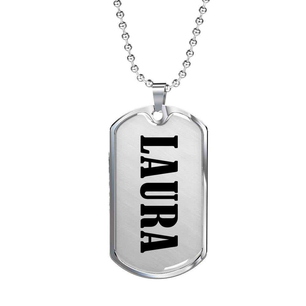 Laura v01 - Luxury Dog Tag Necklace