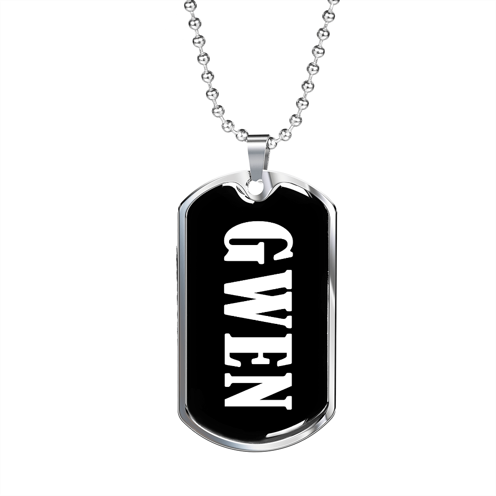 Gwen v03 - Luxury Dog Tag Necklace