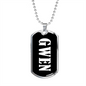 Gwen v03 - Luxury Dog Tag Necklace