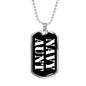 Navy Aunt v3 - Luxury Dog Tag Necklace