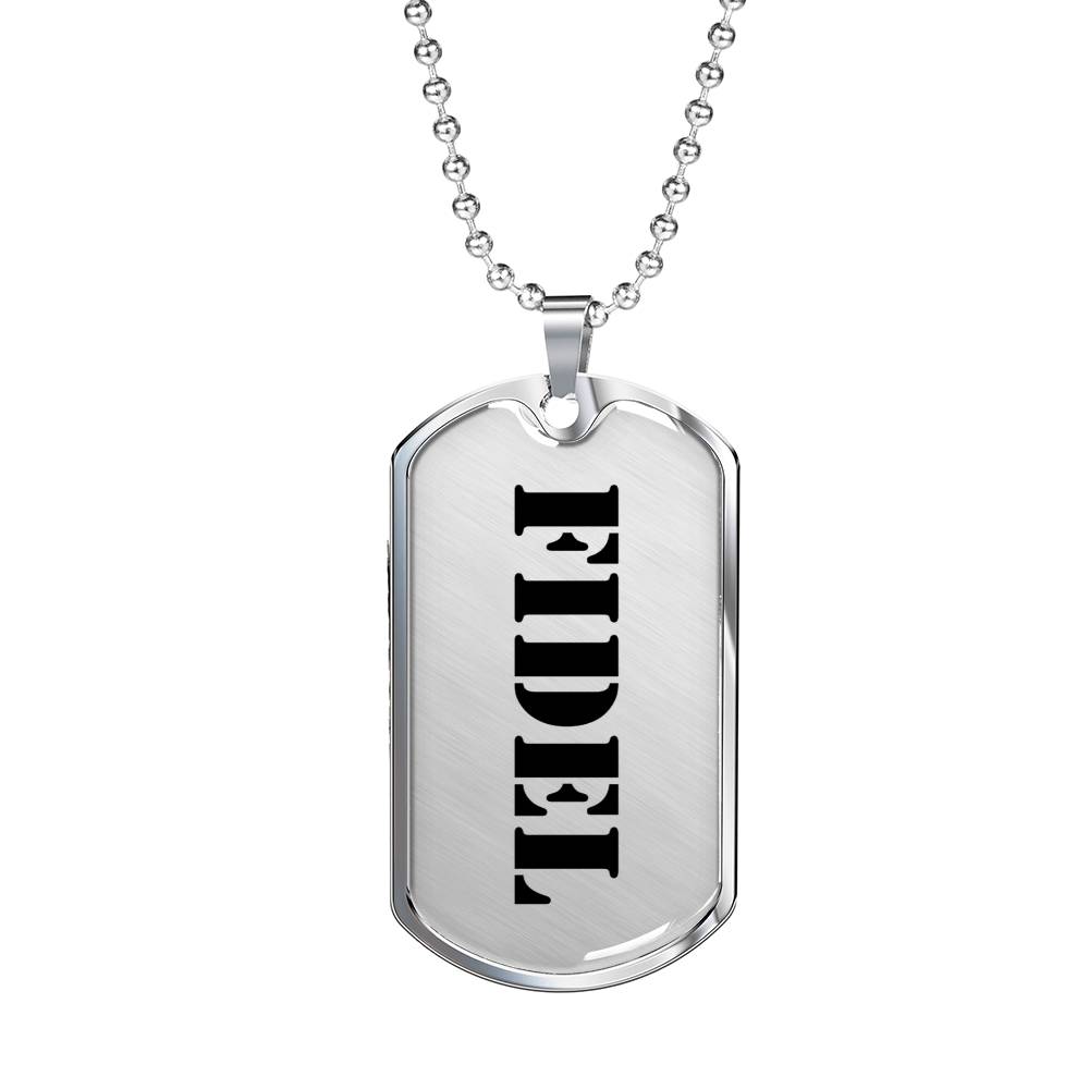Fidel - Luxury Dog Tag Necklace